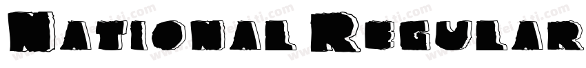 National-Regular字体转换
