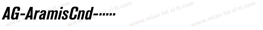 AG-AramisCnd字体转换