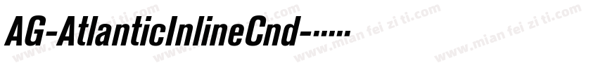 AG-AtlanticInlineCnd字体转换