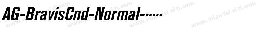 AG-BravisCnd-Normal字体转换