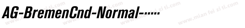 AG-BremenCnd-Normal字体转换
