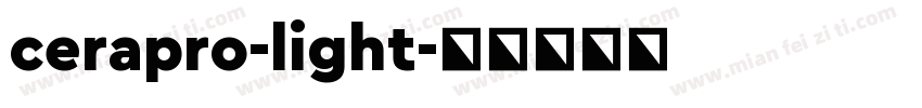 cerapro-light字体转换