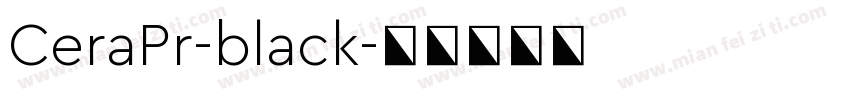 CeraPr-black字体转换