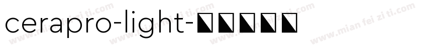 cerapro-light字体转换