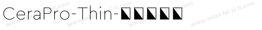 CeraPro-Thin字体转换
