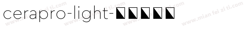 cerapro-light字体转换