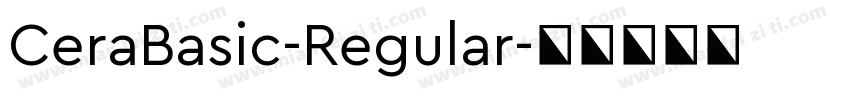 CeraBasic-Regular字体转换