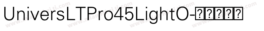 UniversLTPro45LightO字体转换