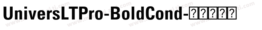 UniversLTPro-BoldCond字体转换