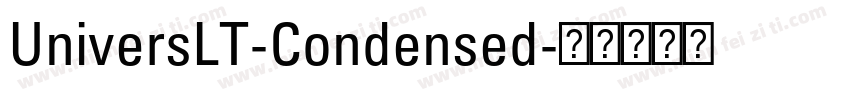 UniversLT-Condensed字体转换