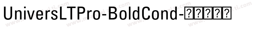 UniversLTPro-BoldCond字体转换
