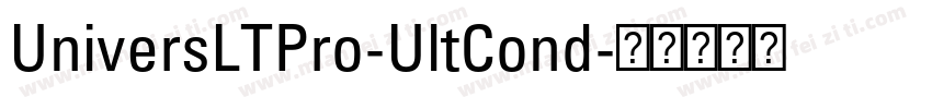 UniversLTPro-UltCond字体转换