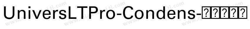 UniversLTPro-Condens字体转换
