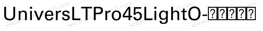UniversLTPro45LightO字体转换