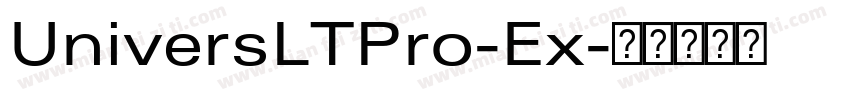 UniversLTPro-Ex字体转换