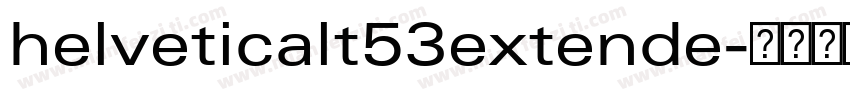 helveticalt53extende字体转换
