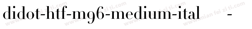 didot-htf-m96-medium-ital手机版字体转换