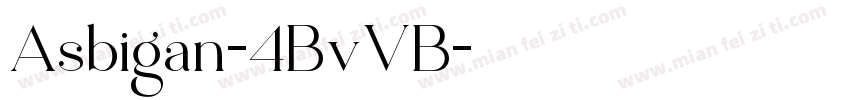 Asbigan-4BvVB字体转换