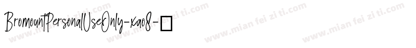 BromountPersonalUseOnly-xao8字体转换