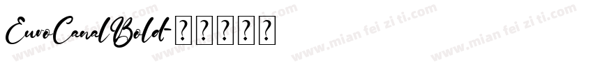 EuroCanalBold字体转换