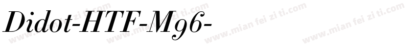 Didot-HTF-M96字体转换
