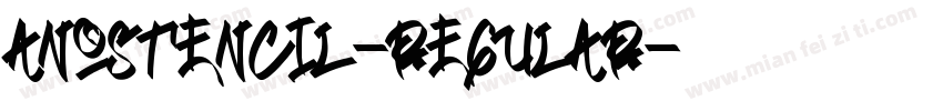 AnoStencil-Regular字体转换