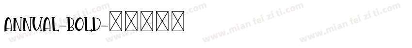 Annual-Bold字体转换