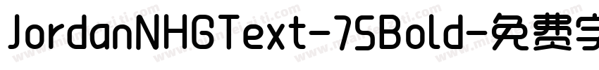 JordanNHGText-75Bold字体转换