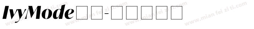 IvyMode字体字体转换