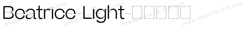 Beatrice-Light字体转换