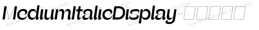 MediumItalicDisplay字体转换