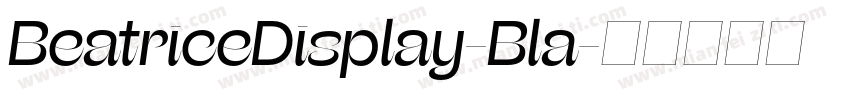 BeatriceDisplay-Bla字体转换