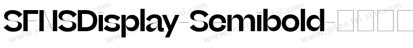 SFNSDisplay-Semibold字体转换