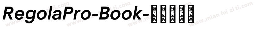 RegolaPro-Book字体转换