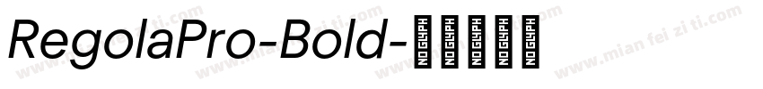 RegolaPro-Bold字体转换