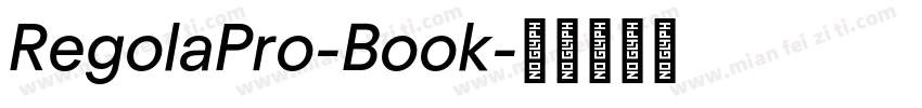 RegolaPro-Book字体转换