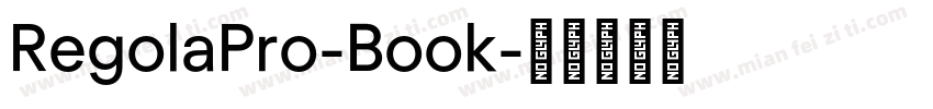 RegolaPro-Book字体转换