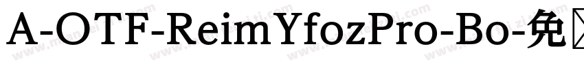 A-OTF-ReimYfozPro-Bo字体转换