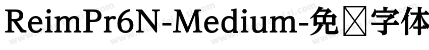 ReimPr6N-Medium字体转换