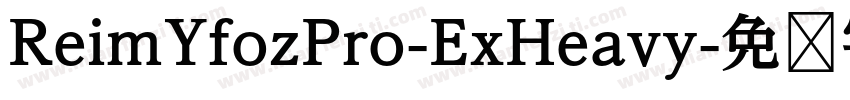 ReimYfozPro-ExHeavy字体转换