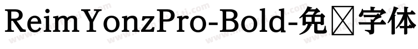 ReimYonzPro-Bold字体转换
