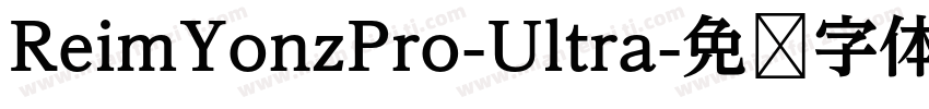 ReimYonzPro-Ultra字体转换