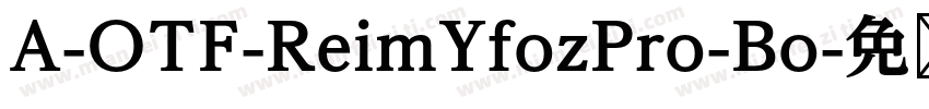 A-OTF-ReimYfozPro-Bo字体转换