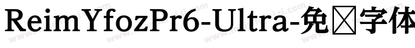 ReimYfozPr6-Ultra字体转换