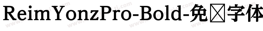 ReimYonzPro-Bold字体转换