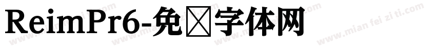 ReimPr6字体转换