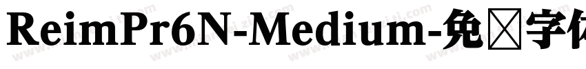ReimPr6N-Medium字体转换