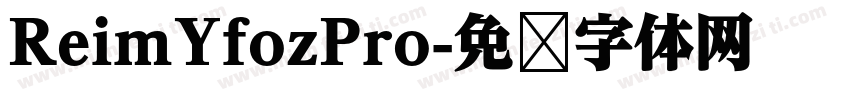 ReimYfozPro字体转换