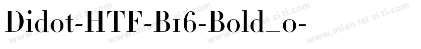 Didot-HTF-B16-Bold_0字体转换