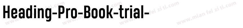Heading-Pro-Book-trial字体转换